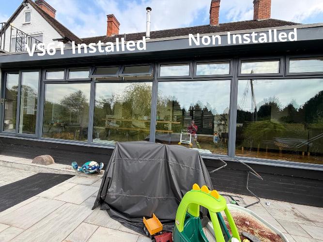 Almost Clear view heat reflective window film & UV Shield. Window film providing significant heat rejection - reflection without the tint and keeping the view.
