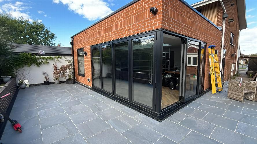 Sunshield Window Film installed N1040 film to eight bifold panels and N120SRDCDF solar control film to a 3m x 2m ceiling lantern to help control heat and glare. Solar Control Window Film for Bifold Doors and Ceiling Lantern