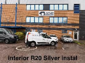 R20 silver mirror finish window film