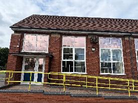 sunshield window film ltd installing solar control bronze to pinfold street school in west bromwich