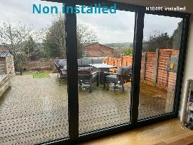 During install N1040 window film sunshield