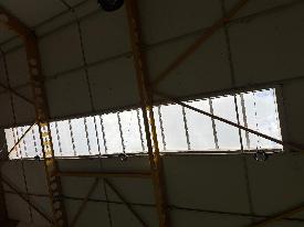 sunshield window film ltd installing solar control bronze to main hall skylights pinfold street school in west bromwich